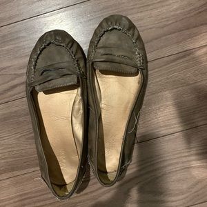 Light brown loafer flats